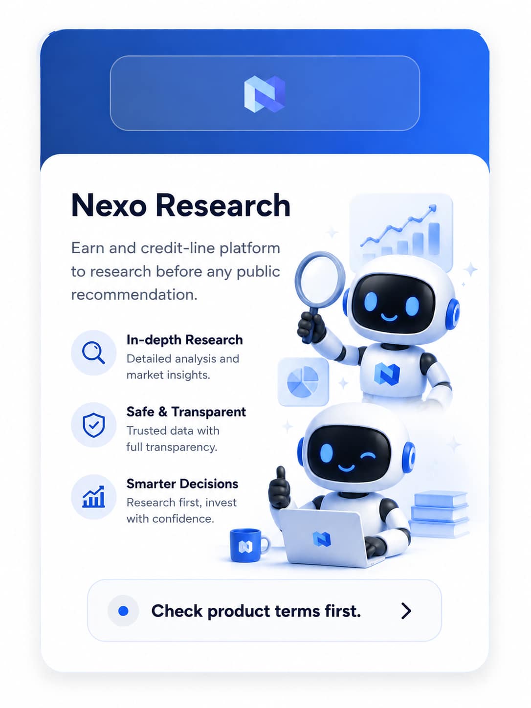 Nexo earn and credit-line platform research card